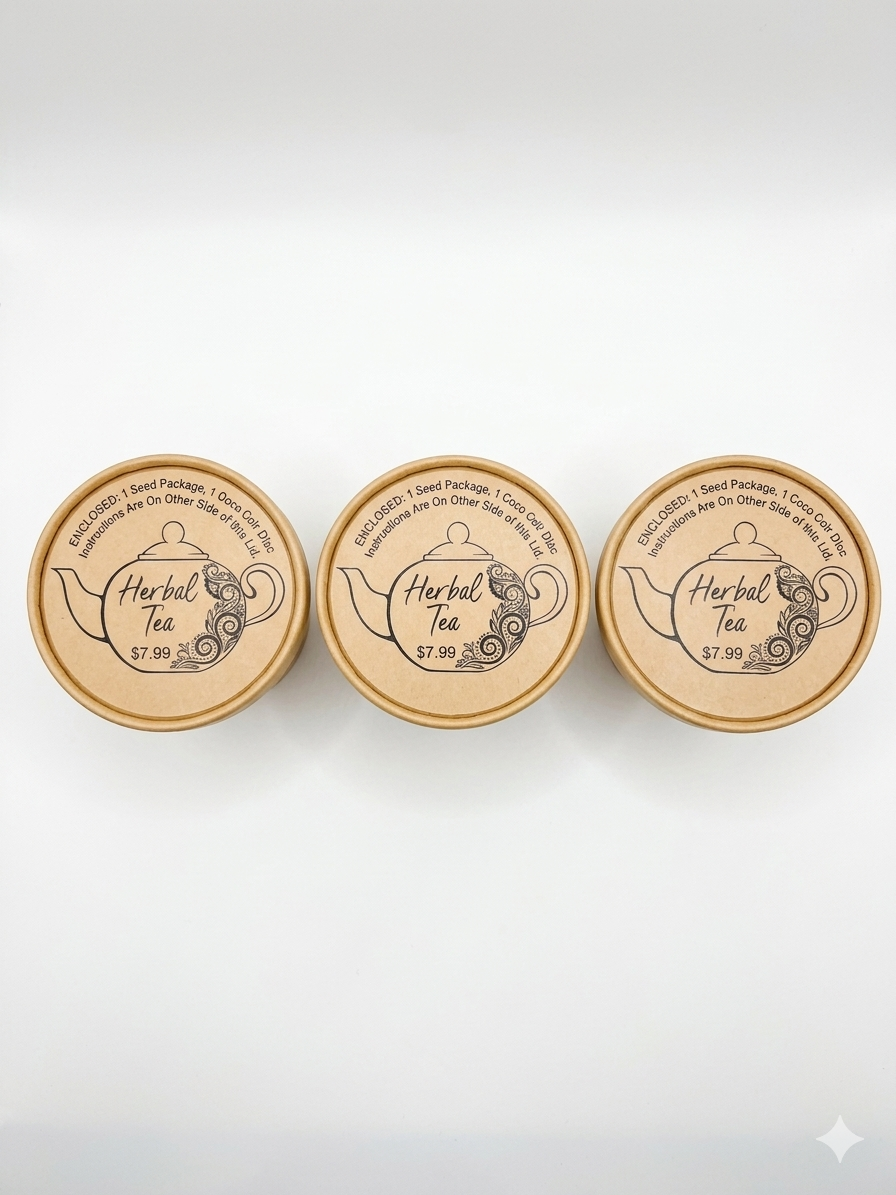 Grow-Your-Own Herbal Tea Kits – Set of 3