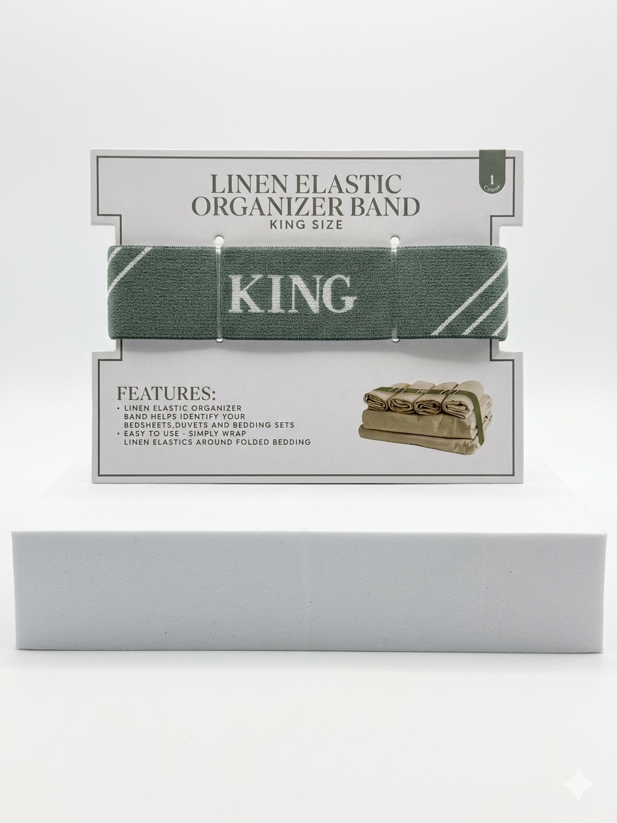 Linen Elastic Organizer Band – King Size