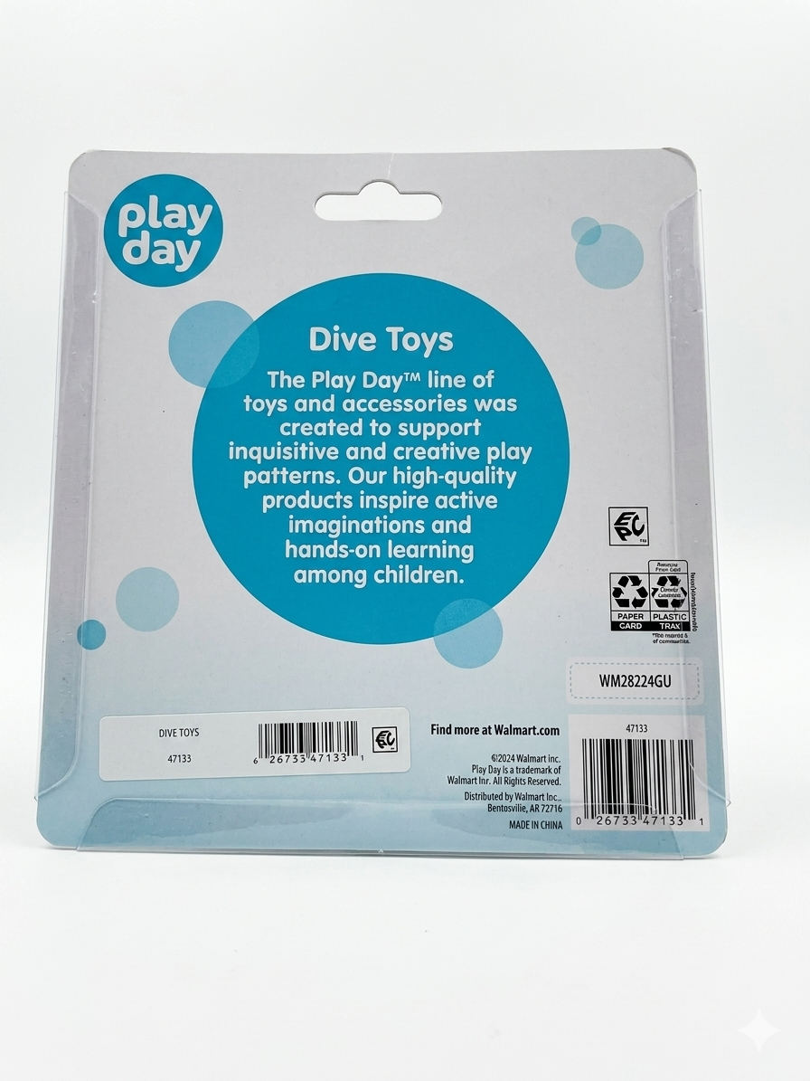 Play Day Dive Toys – 4 Piece Set