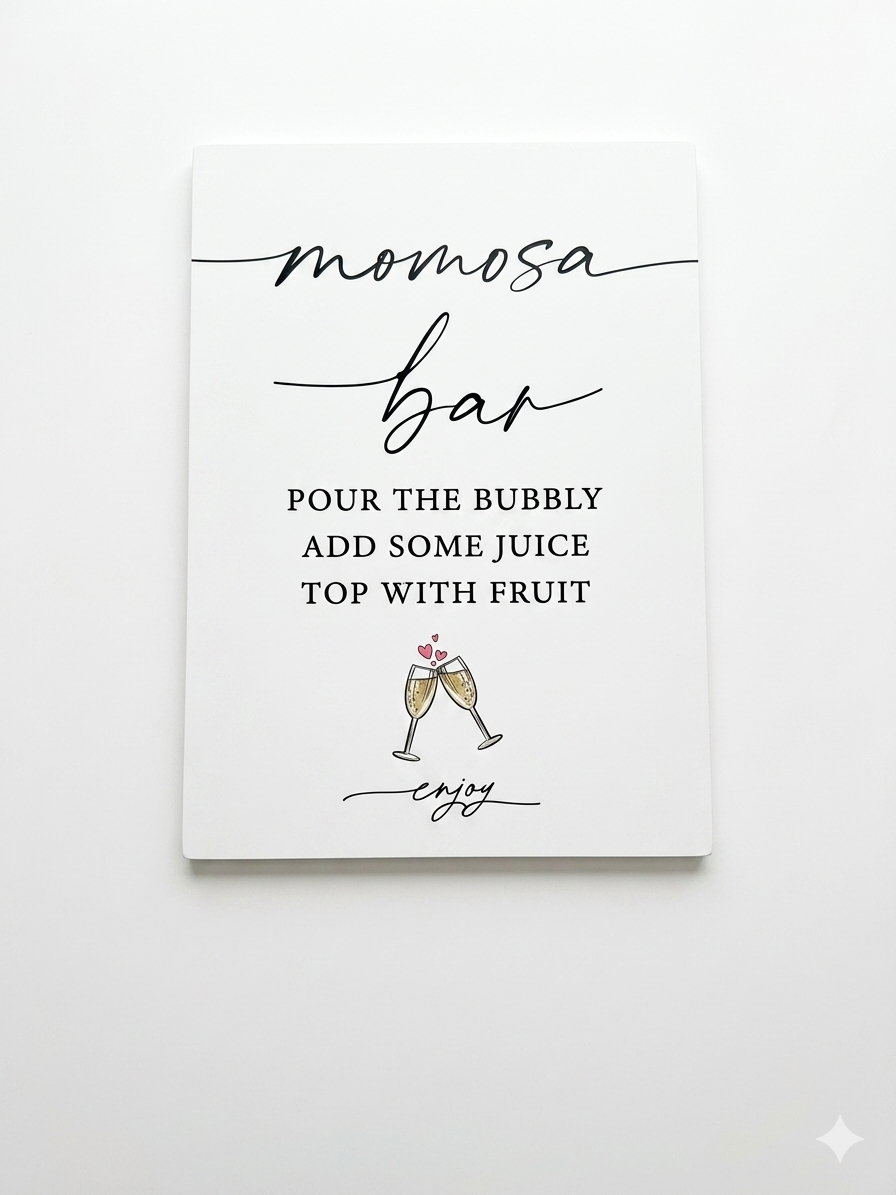 "Momosa Bar" Canvas Sign