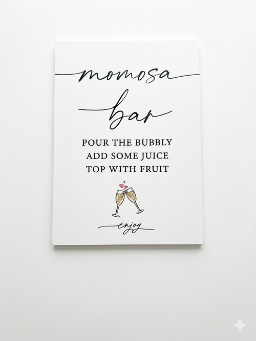 "Momosa Bar" Canvas Sign
