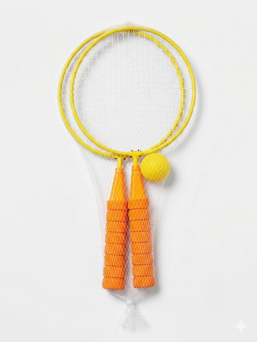 Kids Racket & Ball Set – Yellow