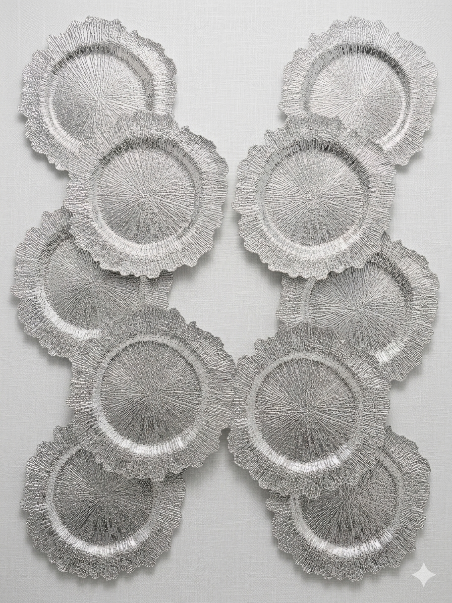 Silver Reef Charger Plate – 10 pcs