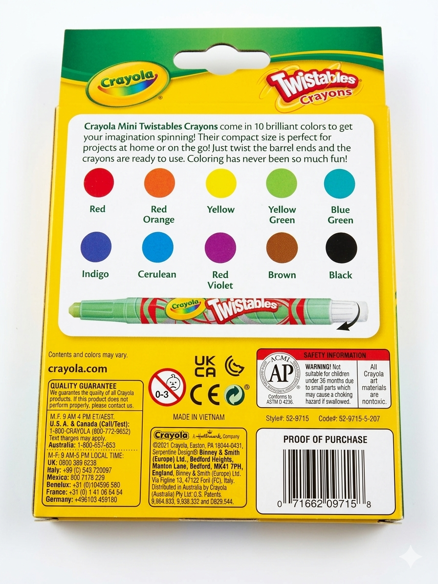 Crayola Mini Twistables Crayons – 10 Count