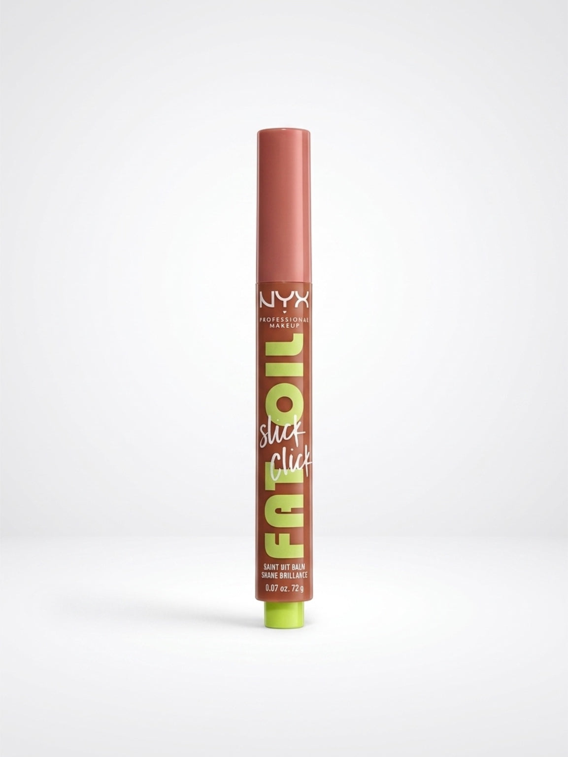 NYX Professional Makeup Fat Oil Slick Click Lip Balm – Tinted Lip Oil Balm Stick, High Shine Finish