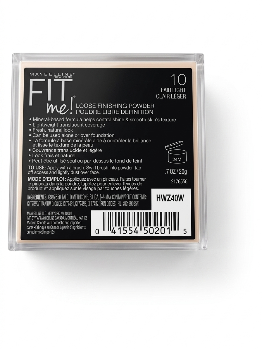 Maybelline Fit Me Loose Finishing Powder – 10 Fair Light
