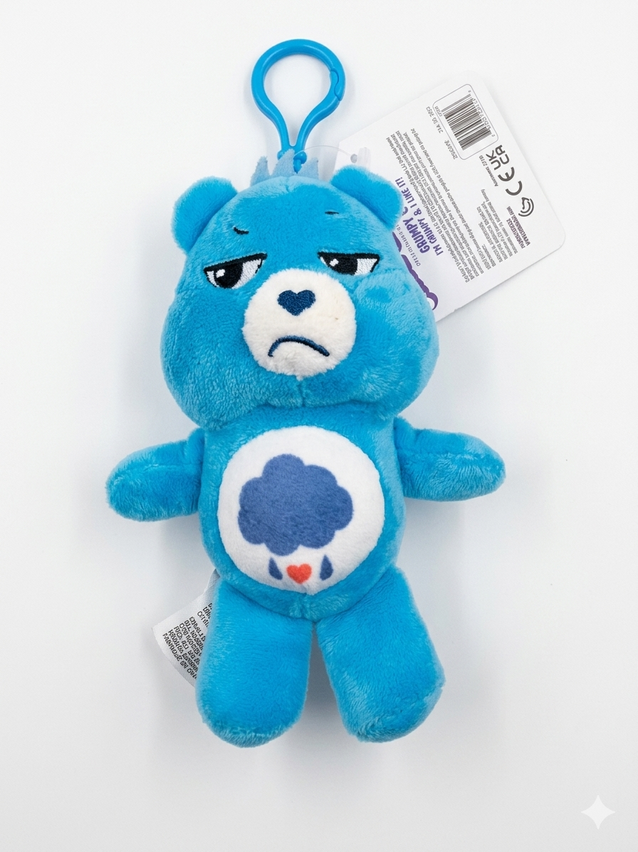 Care Bears Grumpy Bear Plush Bag Clip – Blue