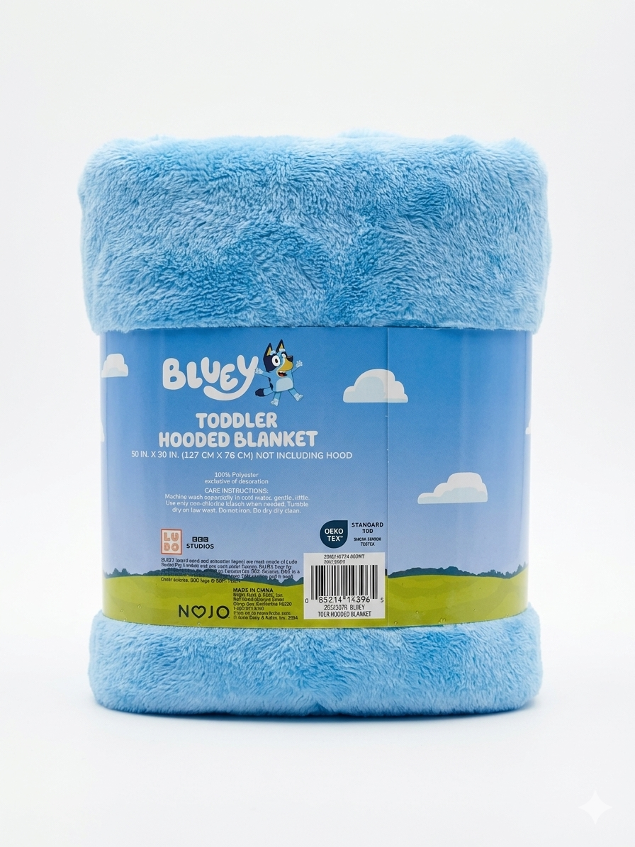 Bluey Toddler Hooded Blanket
