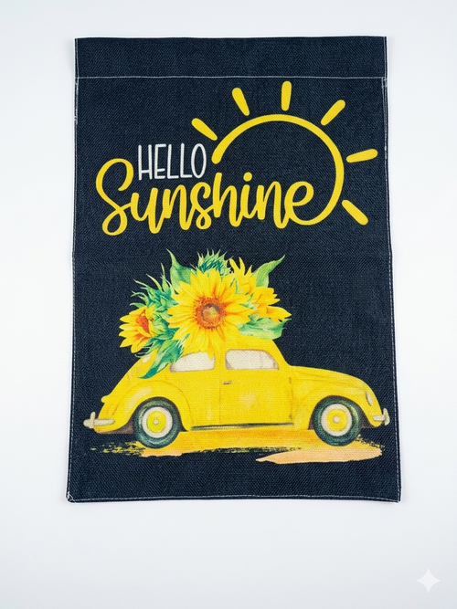 "Hello Sunshine" Sunflower Garden Flag