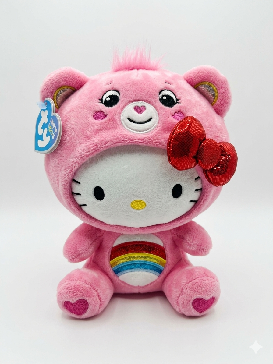 Hello Kitty and Friends x Care Bears Cheer Bear Plush