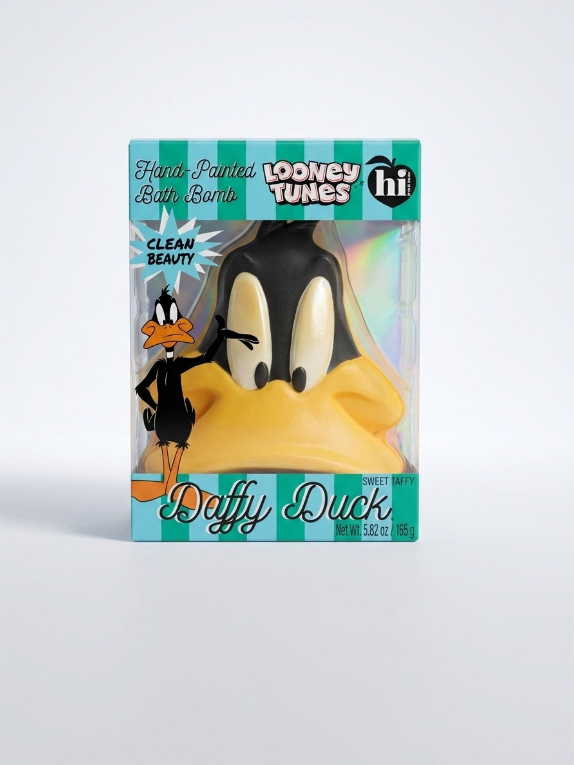 Looney Tunes Daffy Duck Hand-Painted Bath Bomb – Sweet Taffy, 5.8 oz