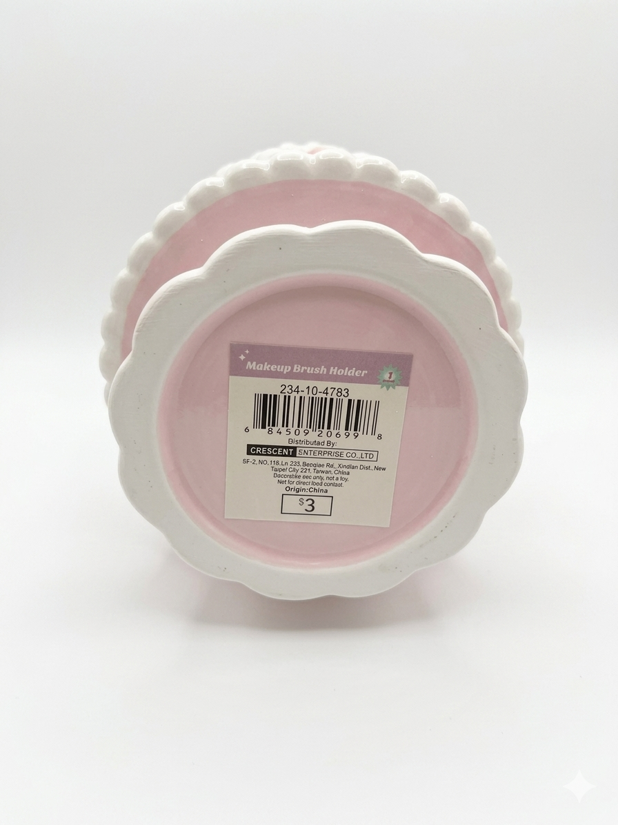 Pink Cake Design Ceramic Cup