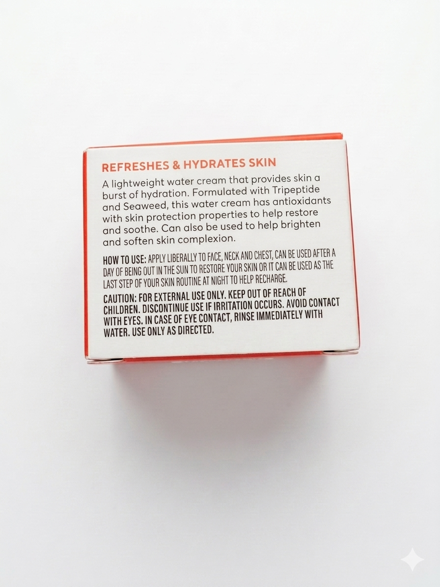 found. active Recovery Hydrasurge Water Cream