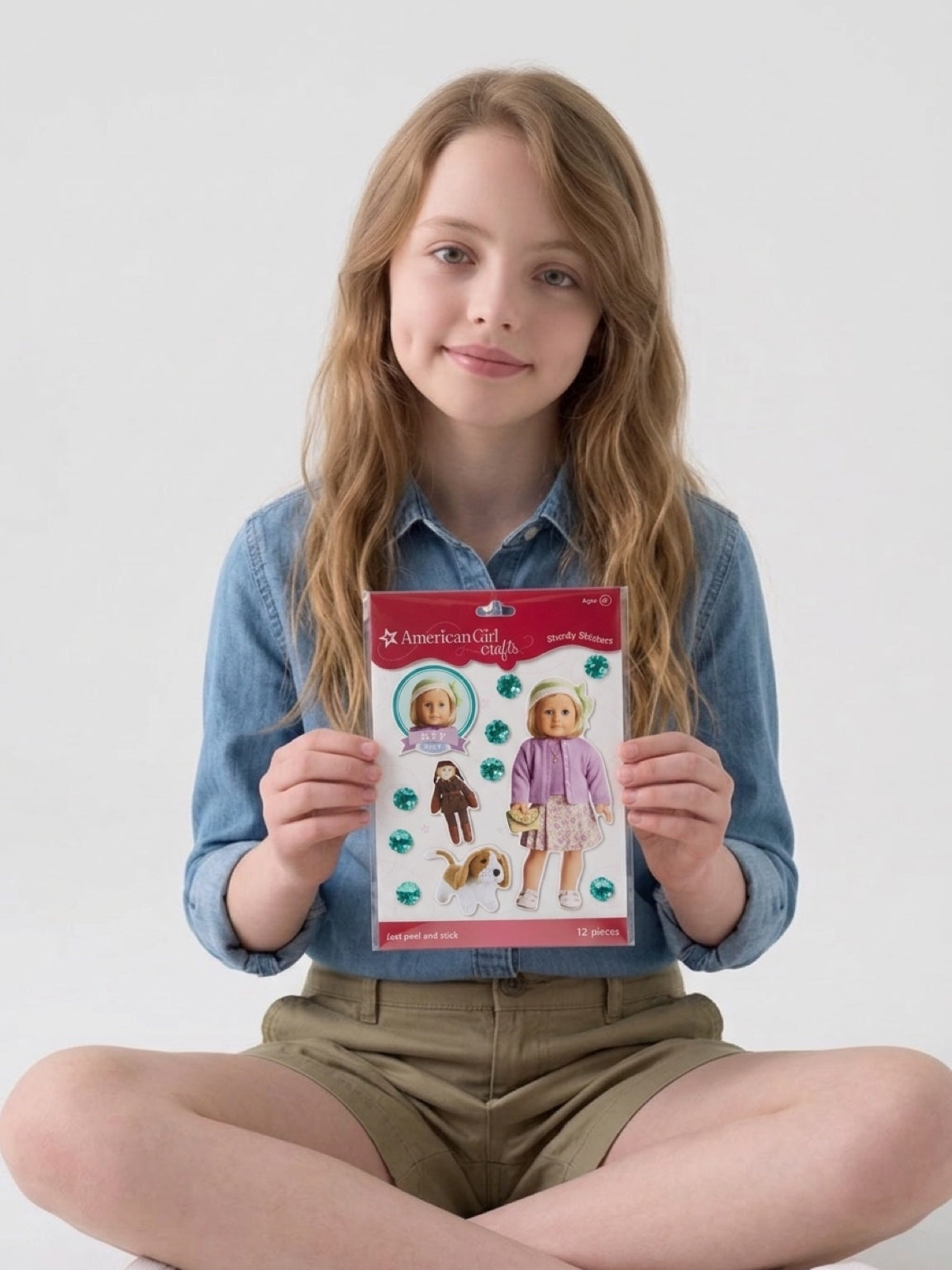 American Girl Kit Kittredge Sweater Set Sturdy Stickers