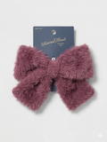 Berry Fuzzy Bow Hair Clip – Universal Thread