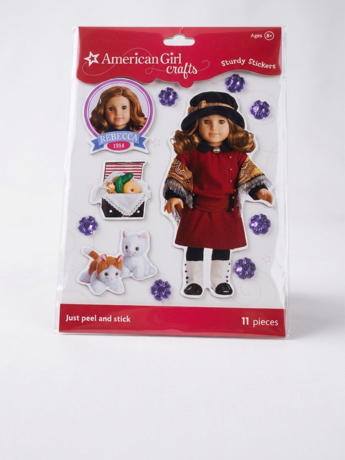 American Girl Crafts Sturdy Stickers – Rebecca 1914, 11 Pieces