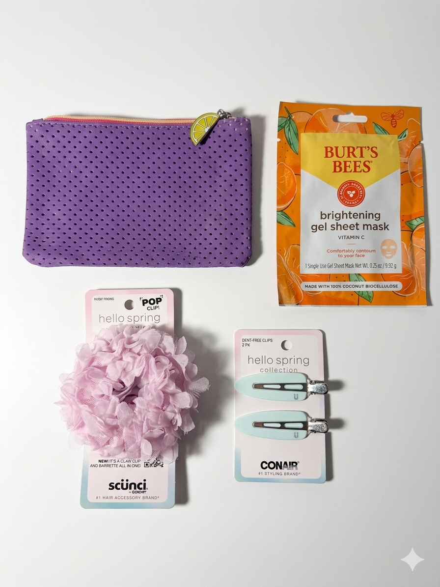 Purple Pouch Spring Hair & Mask Bundle