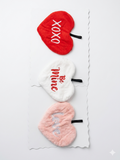 Plush Heart Shaped Pot Holder – Set of 3