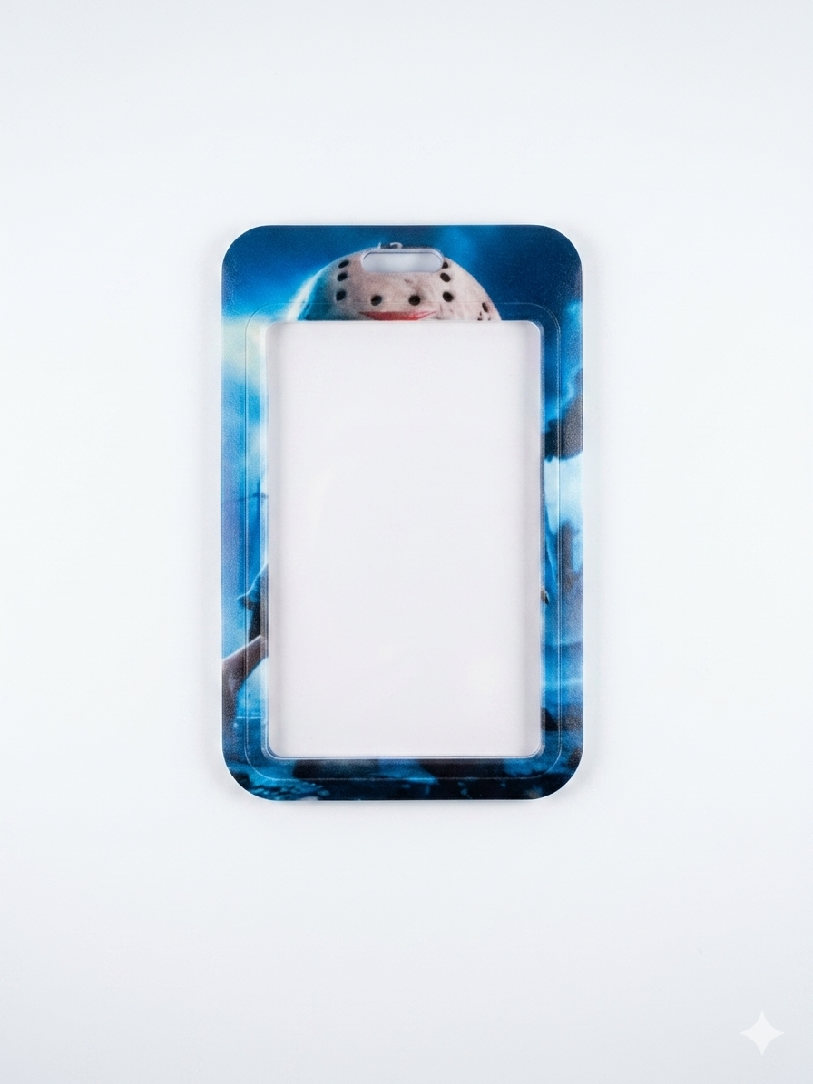 Chibi Slasher ID Badge & Card Holder – Horror Fan Art