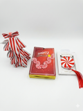 Peppermint Christmas Decor Trio – Tree, Garland & Gift Topper