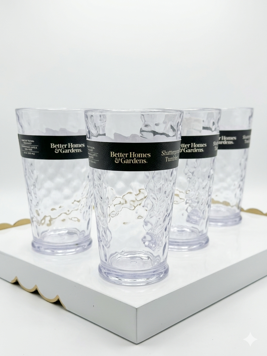 Better Homes & Gardens Shatterproof Tumbler – 30 oz Set of Four