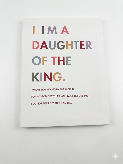 "Daughter of the King" Canvas Wall Art