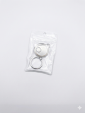 Clear Round Air Tag Keychain