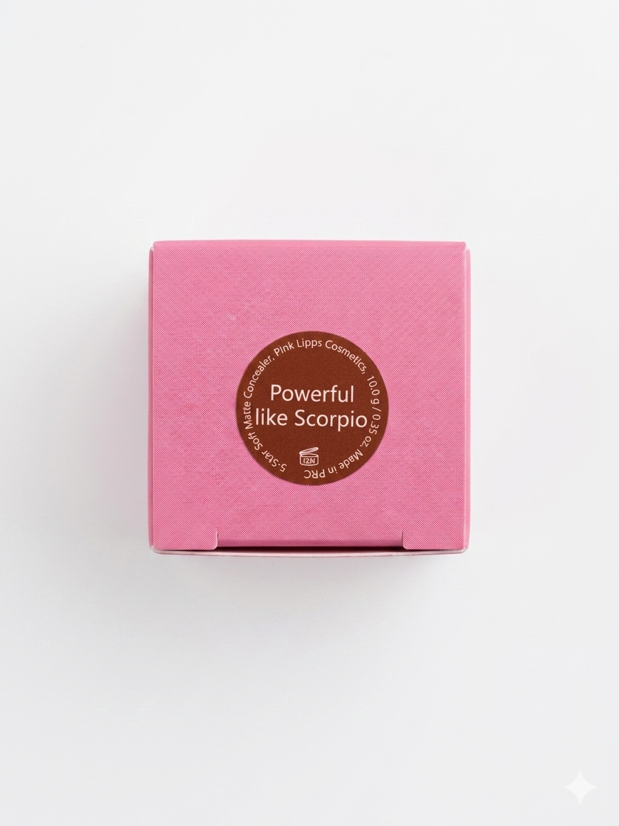 Pink Lipps 5-Star Soft Matte Concealer – Powerful Like Scorpio