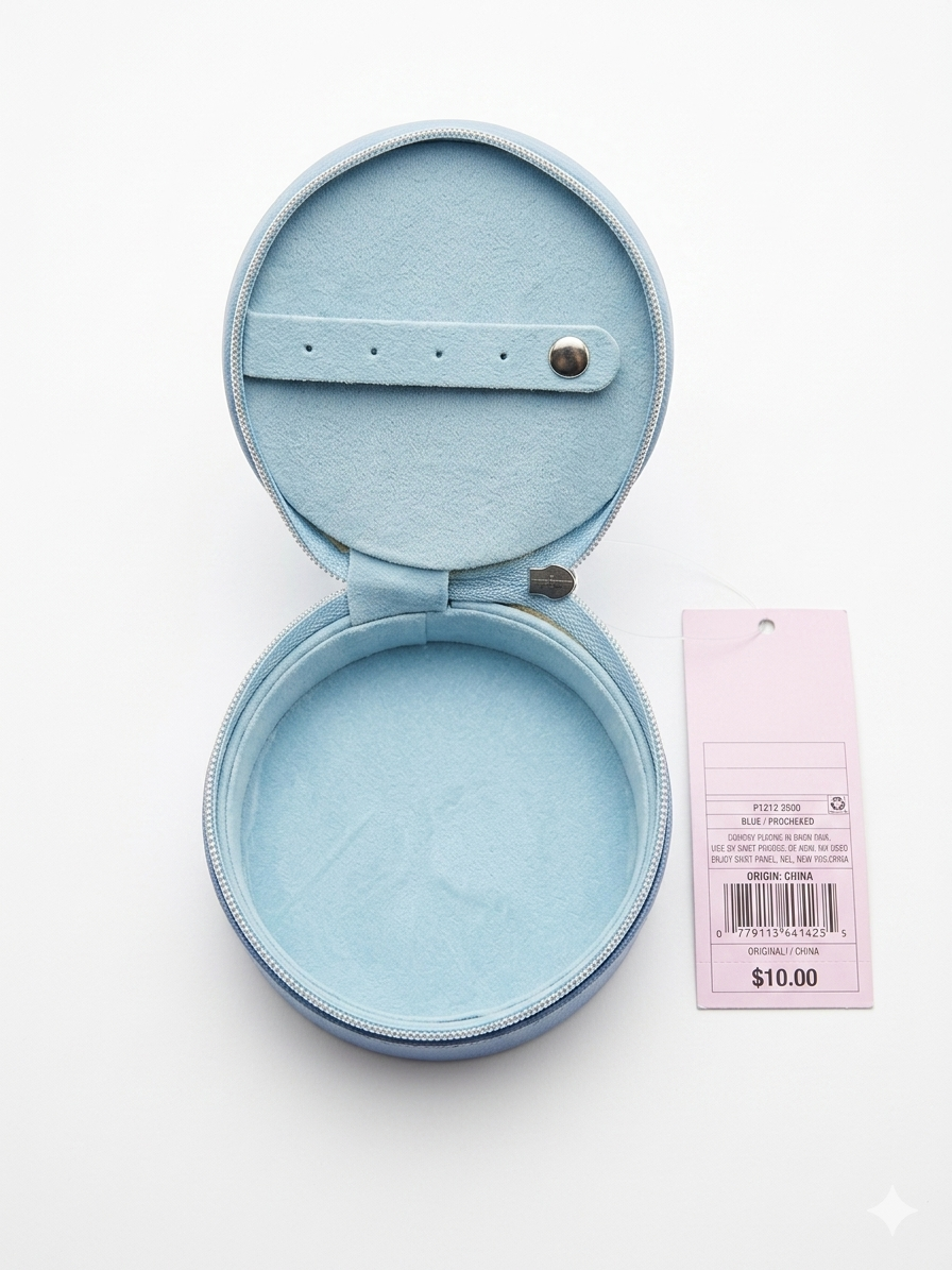 Wild Fable Denim Butterfly Jewelry Case