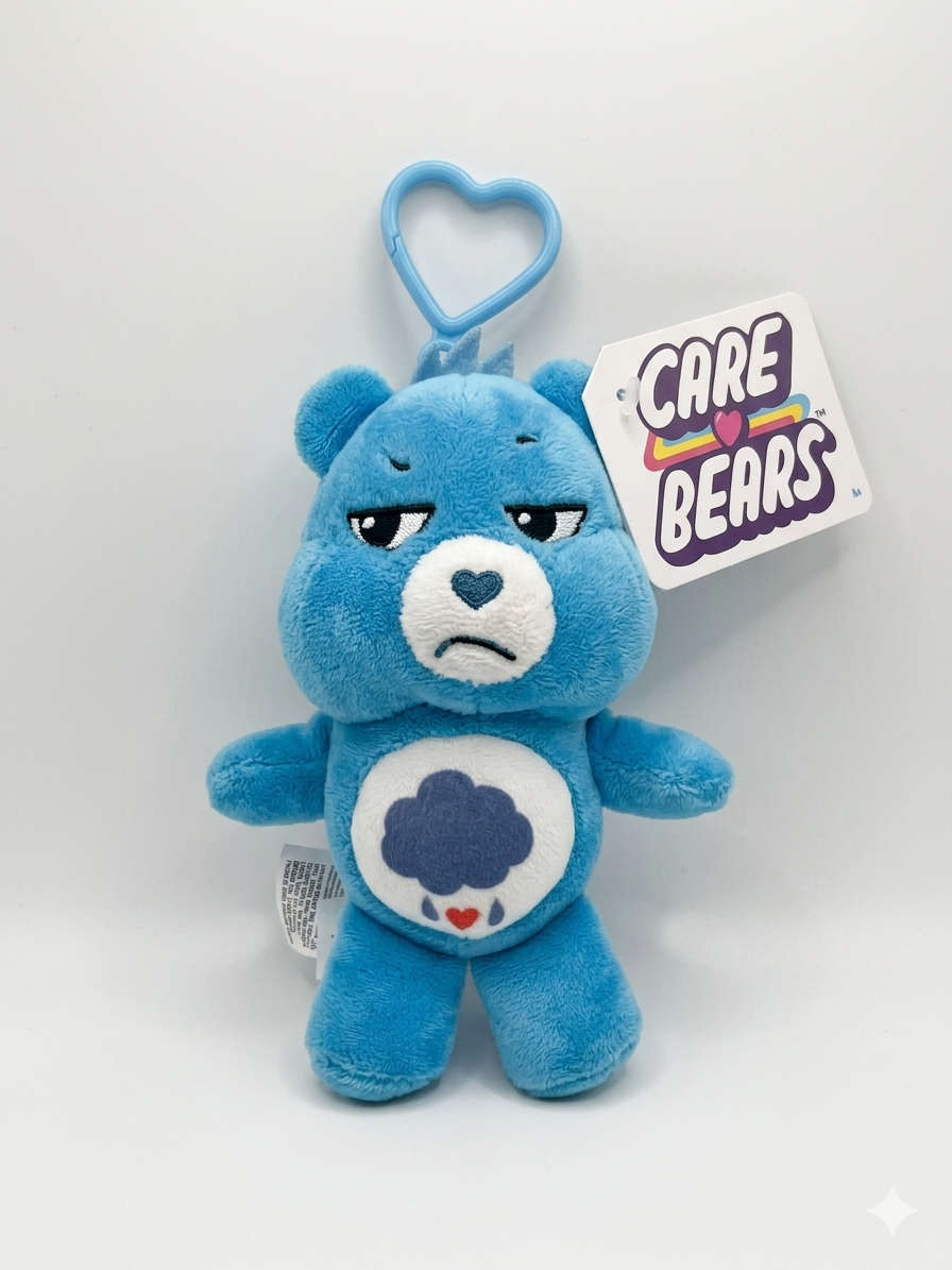 Care Bears Grumpy Bear Plush Bag Clip – Blue