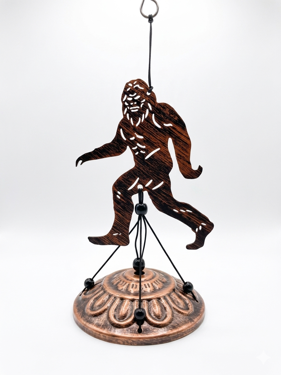 Bigfoot Sasquatch Metal Wind Chime