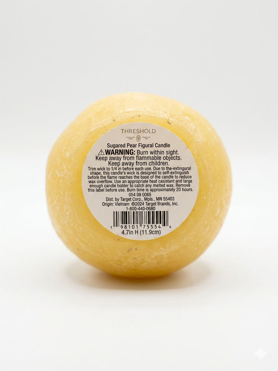 Threshold Sugared Pear Figural Candle