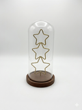 Stacked Stars Glass Cloche Dome
