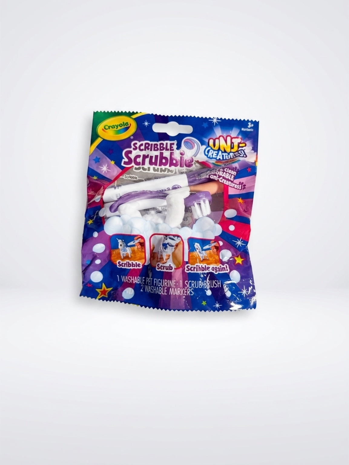 Crayola Scribble Scrubbie Uni-Creatures – Color & Wash Unicorn Toy