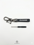 RAM Leather Loop Keychain – Authorized Mopar Accessory