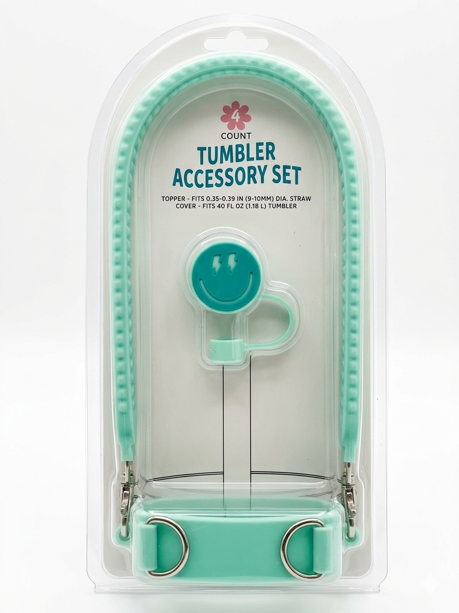 Tumbler Accessory Set – 4 Piece, Mint